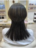 クラゲヘアー姫カットレイヤー前下がりボブウルフハイレイヤー