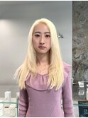 《韓国風ロングレイヤーウルフハッシュカット 》