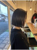 切りっぱなしボブ