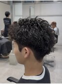 渋谷スパイキーパーマスパイキーショートパーマ刈り上げショート