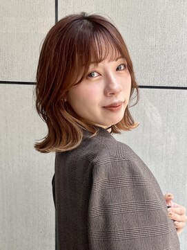 ディオ アンド ルーチェ アット(Dio&Luce at.) 大人可愛い×韓国風　抜け感レイヤーミディ×シースルーバング