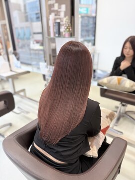 【ブリーチなしボルドーカラー】