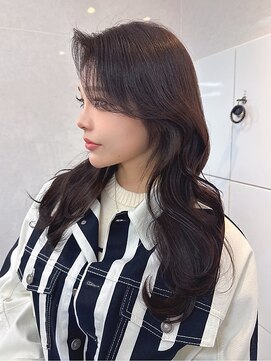 アリープアウル(ALEAP owl) 顔まわりカット/レイヤーカット/透明感ブラウン