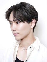 ミヤビ(MIYAVI) ニュアンスパーマショートコンマバングセンターパート