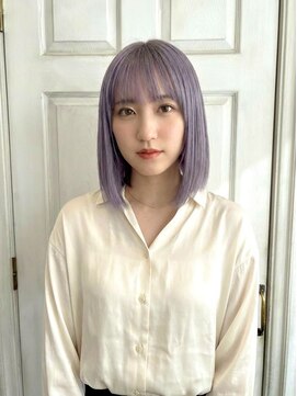 アロマ ヘアー ルーム 新宿店(AROMA hair room) イメチェン/前髪/髪質改善/ダブルカラー/ボブ/ラベンダーグレー