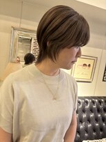ヘアーデザイン シュシュ(hair design Chou Chou by Yone)&nbsp;レイヤー/ショート白髪ぼかし/酸性ストレート/30代/40代/50代