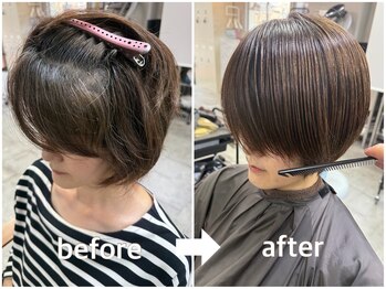 ルーファス メグロ(Ruufus Meguro)の写真/【うねり・パサつきにサヨナラ】手触りが変わる“感動の髪質改善”で、年齢を感じさせないツヤ髪へ！
