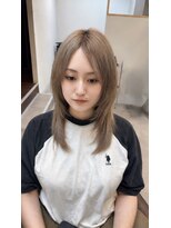 エムタニグチイプセ(M.TANIGUCHI ipse)&nbsp;ハッシュカット×グレージュカラー