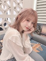 クレメンテ バイ ロスタ(Clemente by Rosta)&nbsp;ピンクベージュ×ミディアムレイヤー