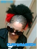 クレイジービッチ(CLAY G BITCH)&nbsp;【ラッチフック】仙台エクステ コーンロー ファイバーアフロ