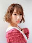 流しバング ゆるふわ 大人可愛い★★