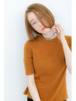 カバーヘア ブリス 大宮西口(COVER HAIR bliss) テラコッタカーキハイトーン切りっぱなしボブX大宮20代30代40代