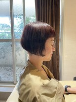 クロリ 淡路店(Chlori)&nbsp;ツルンとおさまるマチルダボブ×ベージュブラウン