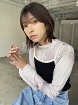 ヘアサロンM 新宿 シースルーバング×パツっとボブ