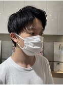 ツーブロック刈り上げビジネスおしゃれショートアップバング