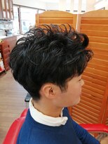 ヘアーコミュニケーション ないとう&nbsp;ナチュラルツーブロック　サイドバックスタイル