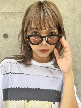 ピークアブー 銀座並木通り(PEEK-A-BOO) フェイスレイヤー×ブリーチハイライト