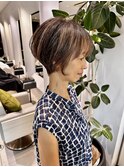 大人スッキリショートボブ耳かけショート20代30代40代