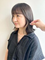 クイントネオリーブ 自由が丘正面口店(quint:neolive)&nbsp;斜めバング/グレージュカラー/デザインカラー/自由が丘