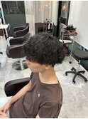 波巻きパーマ