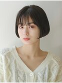 リップラインのコンパクトワンレンショートボブ〔ショートボブ〕