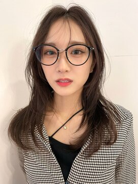 レイラバイアフロート 吉祥寺(Lila by afloat) 顔まわりカット/レイヤーカット/マロンブラウン/2wayバング