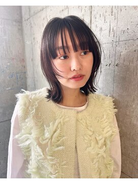 ソワ オモテサンドウ(SOIE OMOTESANDO) 【SOIE】顔まわりカットとぱっつんボブ