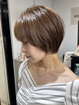 小顔◎大人ショートボブ丸みショートカットマッシュショート