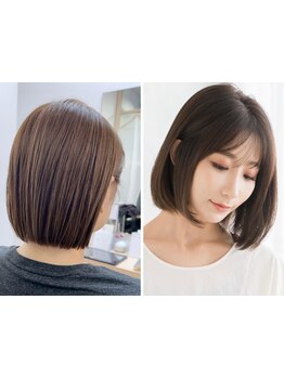 髪質を見極めた配合で悩みをカバーした似合わせカラーをご提案☆グレイカラーでも暗くなり過ぎない色へ♪