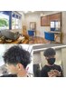 【メンズ】ツイストスパイラルパーマ+カット+炭酸泉　￥13000