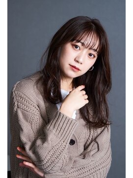 ワンズ リー 上大岡店(One's ly) レイヤーカット/ウェットヘア/オリーブベージュ[上大岡]