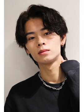 ロンド ローガン 名駅(Lond LOGAN) 緩め波巻きパーマでフェザーパーマ風に!7