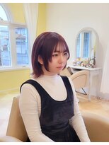 キティ(KITTY)&nbsp;レイヤー/ミディアムレイヤー/ボルドーカラー