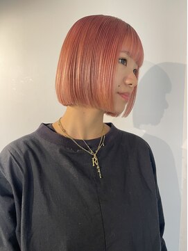 コードプラスリム(CODE+LIM) ブリーチ/ピンク/ボブ/ハイトーン