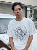 オールバックパーマ