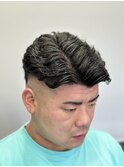スキンフェード/アイロンパーマ