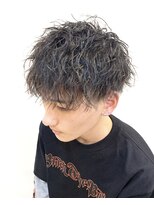 スウェル 稲毛店(Swell)&nbsp;サーフカール/フェザーパーマ/ブルーブラック/稲毛駅/眉毛