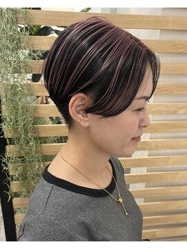 ニア(near) 刈り上げハンサムショート×アンブレラカラー○