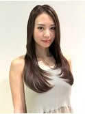 20代30代40代グレージュデザインカラーレイヤーハッシュカット