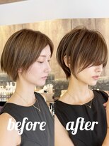 グランド(GRAND)&nbsp;ショートボブ髪型30代40代50代前髪あり前髪無し面長丸顔【西村ss