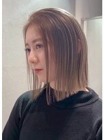 シェリ ヘアデザイン(CHERIE hair design)&nbsp;ボブ×ナチュラルグレージュ［福岡/天神/美容室/ダブルカラー］