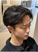 フェザーパーマ　カルマパーマ　センターパート