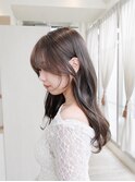 透け感オリーブベージュ×くびれ巻き