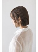 【切りっぱなしボブ*ブラウンベージュ】