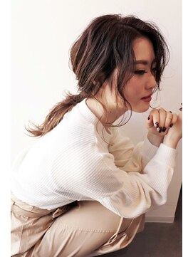 フープヘアー(HOOP.HAIR) 【HOOP】ヌーディーカラー×オシャレヘアアレンジ