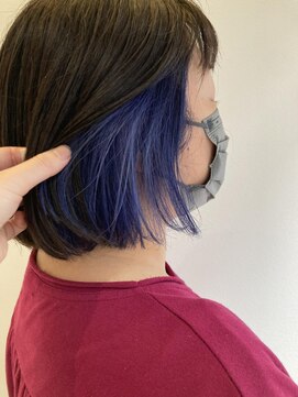 ネオヘアー 曳舟店(NEO Hair) ブルーバイオレット【クゴウ】デザインカラー/ツートンカラー