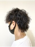 【Ash町田駅前通り店　内野光葉】マッシュウルフ×波巻きパーマ