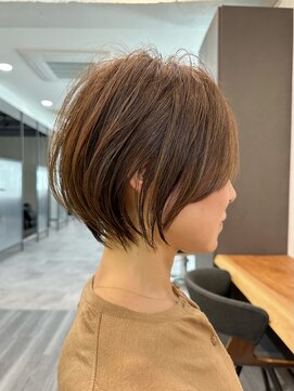 ビューエヒメ(VIEW EHIME) 大人ラフウェーブ20代30代40代ボブブラウンスウィングショート