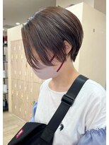 ソソ(soso)&nbsp;【soso 伊勢田】ショート×ピンクブラウン【横浜/ブリーチ】