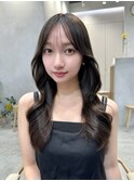 暗めカラー/韓国風巻き/レイヤーカット/髪質改善/縮毛矯正/渋谷